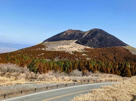 阿蘇山 阿蘇山 阿蘇山,熊本,景色の写真素材