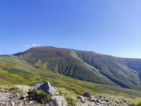 月山 月山,登山,山の写真素材