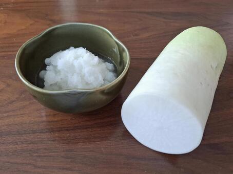 大根と大根おろし 冬,旬,大根の写真素材