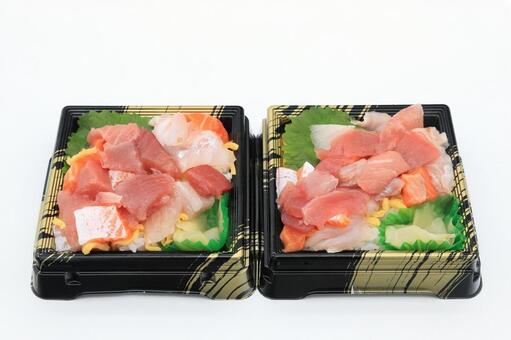 ばらちらし丼（魚屋さんの鮨） ばらちらし丼,鮨,ちらし鮨の写真素材