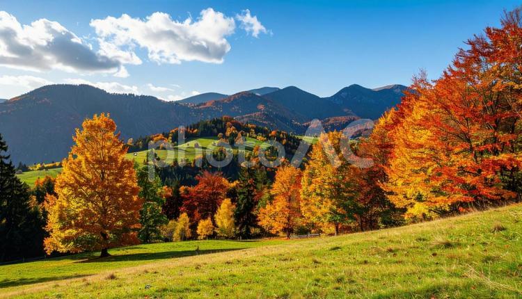 秋のイメージの風景写真 秋,風景,写真の写真素材