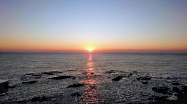 日の出 初日の出,太陽,夜明けの写真素材