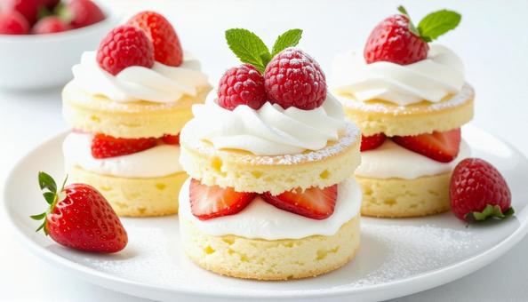 美味しそうなラズベリーのケーキ 美味しそうなラズベリーのケーキの写真