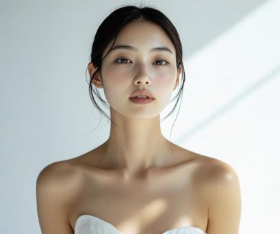 デコルテ ビューティー モデル日本人女性 デコルテ ビューティー モデル日本人女性の写真