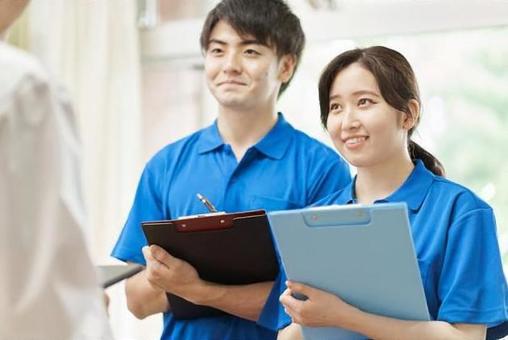 Training new caregiver, y tá giới thiệu, người, đàn bà, JPG