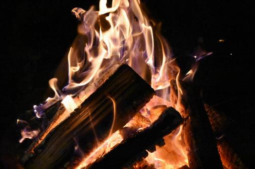 Photo, bonfire, fire, hokkaido, 