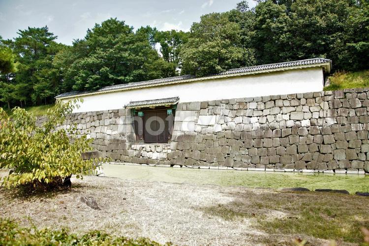 二条城の石垣 二条城,城壁,京都の写真素材