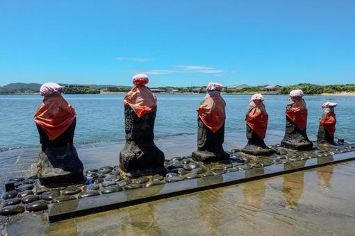 【壱岐】はらほげ地蔵 【壱岐】はらほげ地蔵 はらほげ地蔵,壱岐,長崎の写真素材
