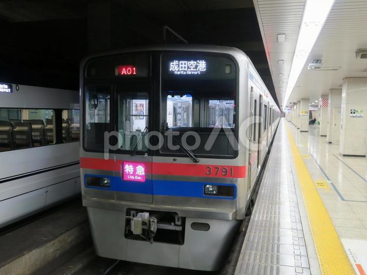 京成本線 3700形  京成本線,3700形,上野駅の写真素材
