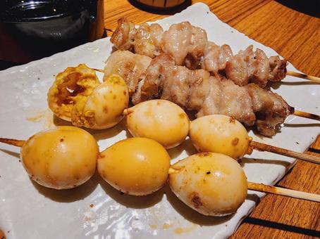 焼き鳥 焼き鳥 焼き鳥,盛り合わせ,盛り付けの写真素材