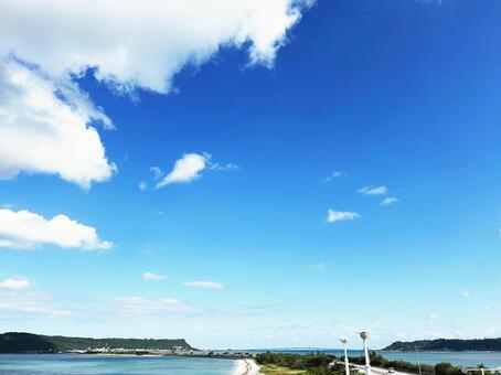 青い海 青空,海,風景の写真素材