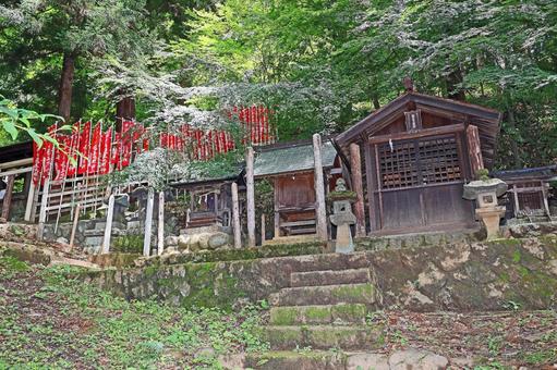 Photo, tenaga shrine, hand rubbing, old prefectural shrine, 
