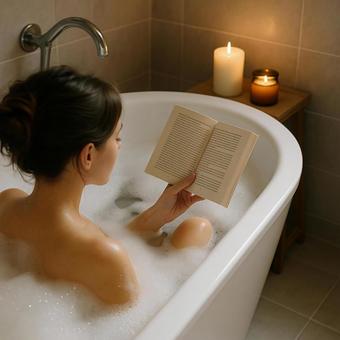 読書とバスタイム 読書とバスタイムの写真