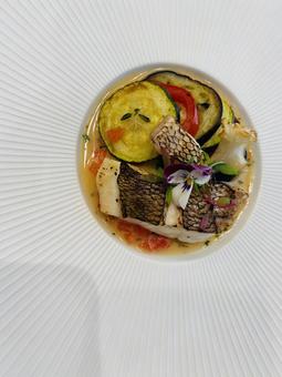 魚料理　フレンチ フレンチ,魚料理,コース料理の写真素材