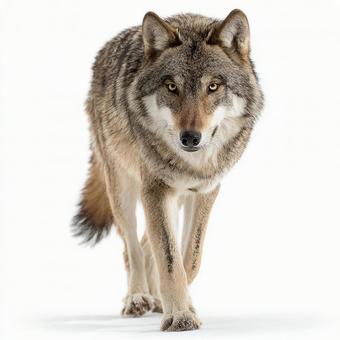 鋭い眼差しの野生の狼 鋭い眼差しの野生の狼の写真