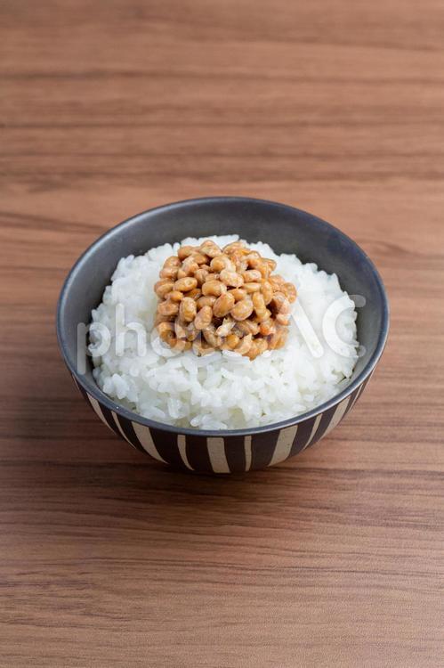 納豆（なっとう）とご飯 納豆,大豆,発酵食品の写真素材
