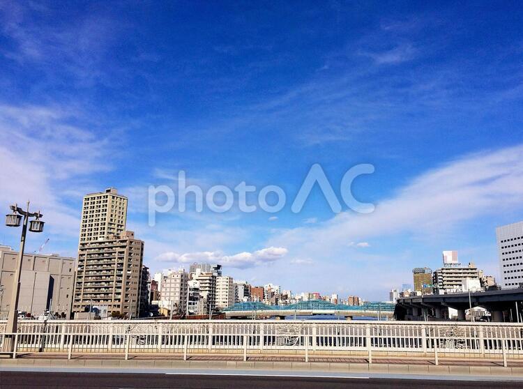 東京風景・隅田川蔵前橋 東京,隅田川,蔵前橋の写真素材