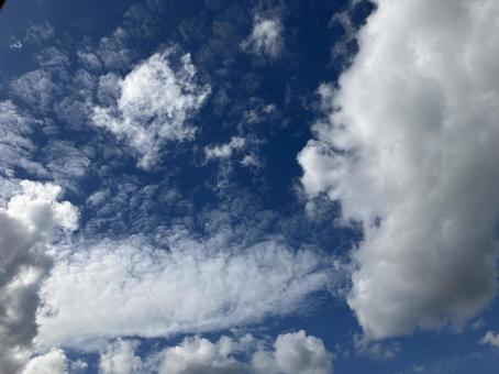 秋空と雲 秋空と雲の写真