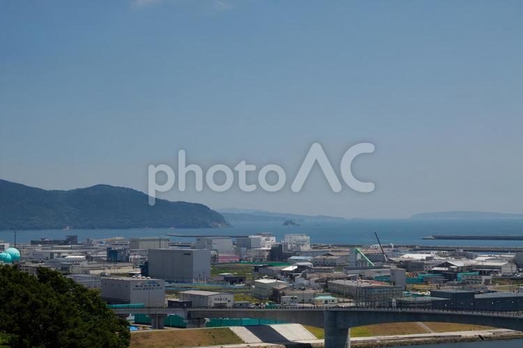 石巻の風景⑸ 石巻市,海,川の写真素材