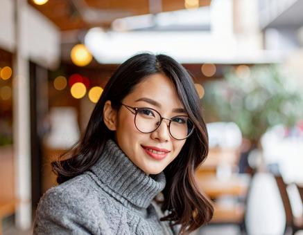 秋冬ファッション女性ポートレート 秋冬ファッション女性ポートレートの写真