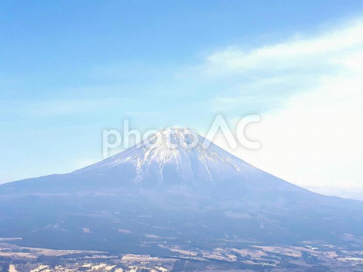 静岡から撮影・富士山の風景 山,風景,自然の写真素材
