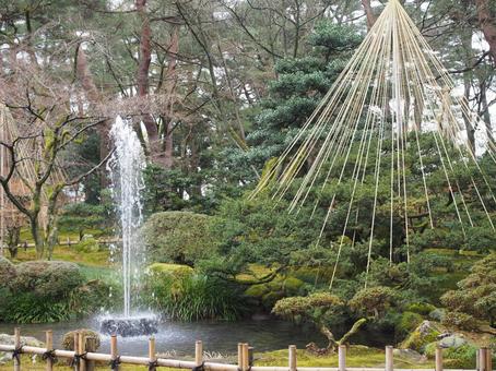 兼六園 兼六園 兼六園,噴水,日本庭園の写真素材