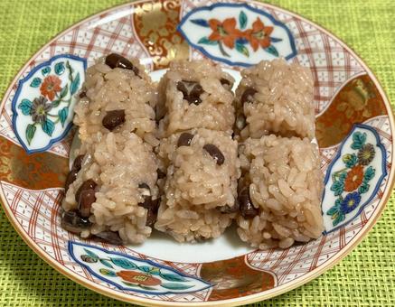 赤飯のひとくちおむすび 赤飯のひとくちおむすび,おむすび,美味しいの写真素材