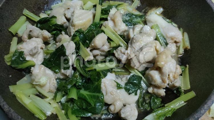 自炊メニュー「炒め物」 炒め物,鶏肉料理,鶏肉の写真素材