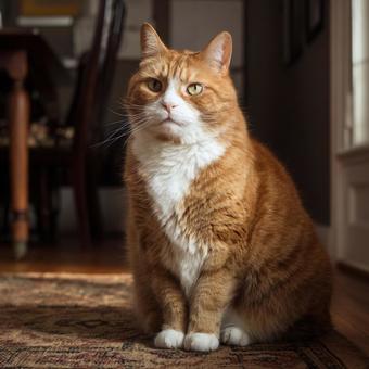 こちらを見つめる猫 こちらを見つめる猫の写真