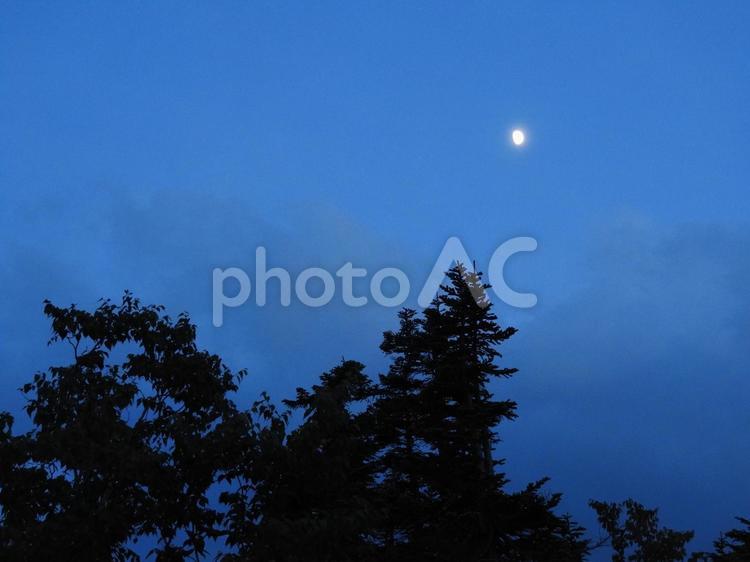 暮れ行く鏡平 鏡平,北アルプス,登山の写真素材