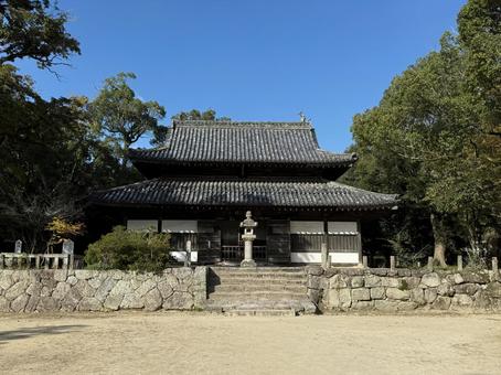  観世音寺(福岡　太宰府市) 木,旧跡,観世音寺の写真素材
