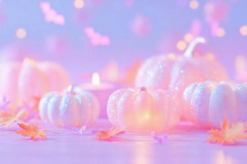 ゆめかわいいハロウィン背景 ゆめかわいいハロウィン背景の写真