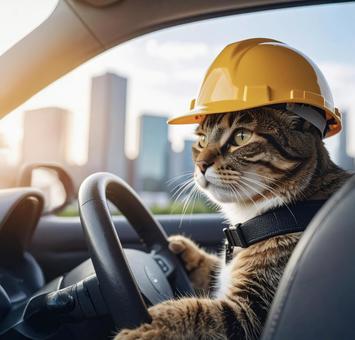 猫の手も借りたい 繁忙期 運転の写真