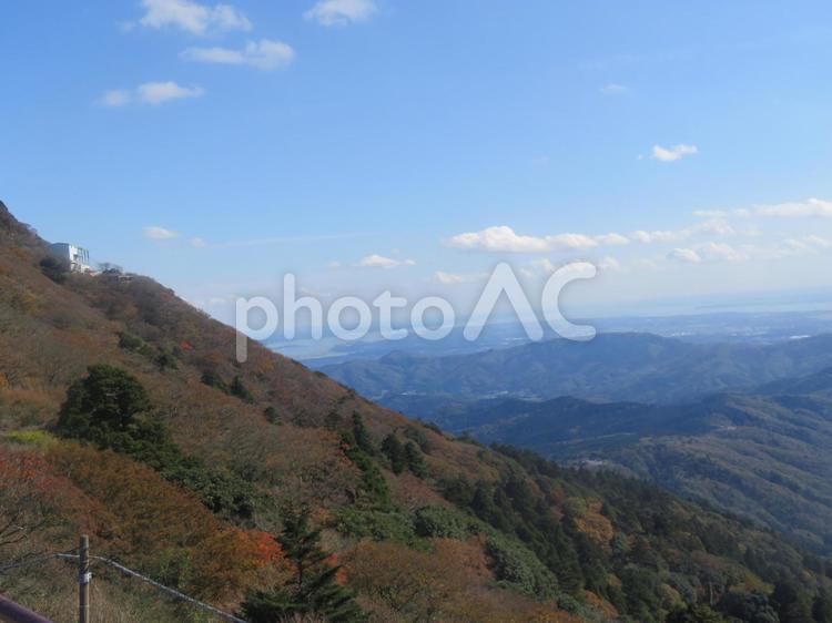 筑波山頂上からの景色 屋外で,自然,山道の写真素材