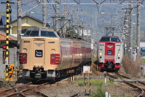 381系 特急やくも 特急電車 381系 特急やくも 特急電車の写真