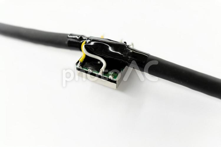 【工業】電線加工・ケーブル加工イメージ【電線】 電線,電線加工,ケーブルハーネスの写真素材