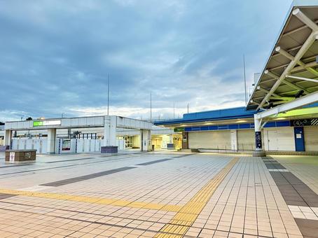 早朝の上野の街並み パンダ橋 早朝の上野の街並み パンダ橋 上野駅正面玄関口,上野駅前,台東区の写真素材