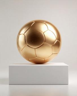 栄光の瞬間を称えるトロフィーボールの写真