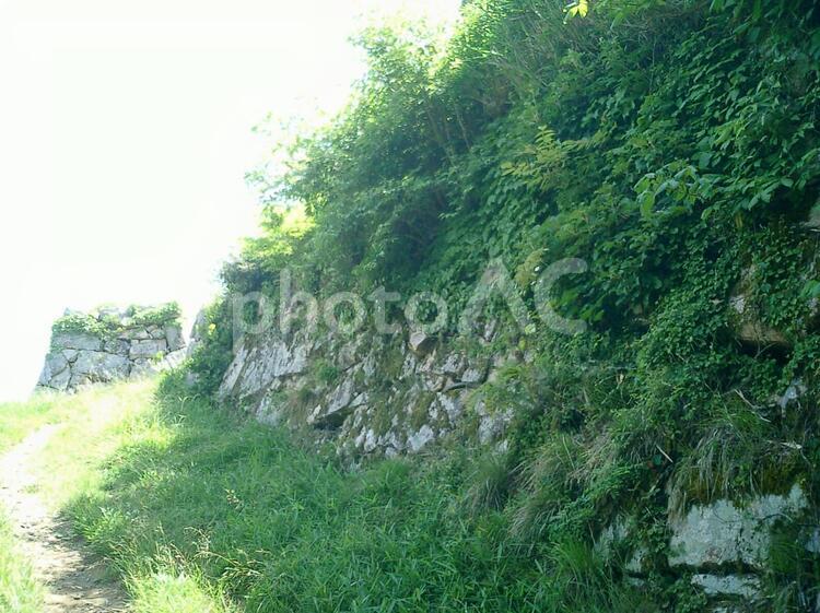 竹田城の石垣 竹田城,虎臥城,和田山の写真素材