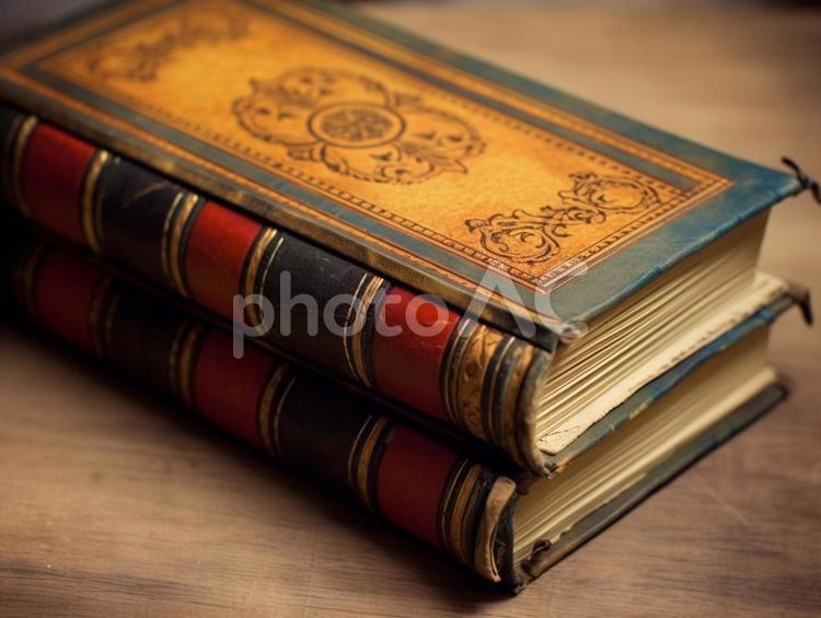 レトロな洋書 レトロ,本,書籍の写真素材
