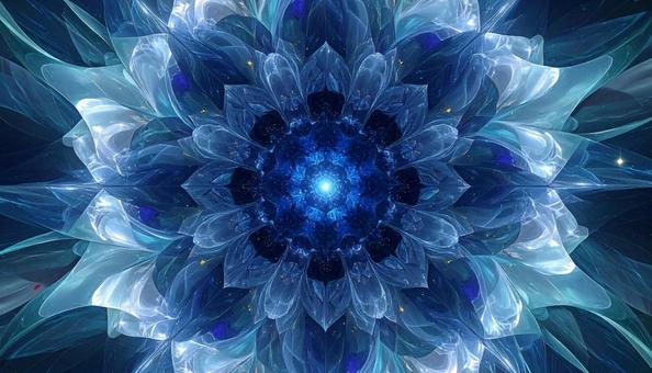 星花の中心 ― サファイアブルームの写真