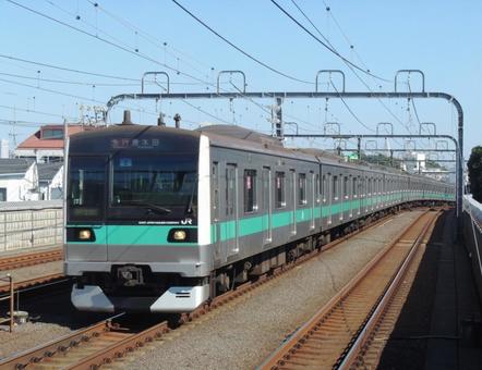 E233系2000番台マト2 豪徳寺で E233系2000番台マト2 豪徳寺で e233系2000番台,マト2,常磐緩行線の写真素材