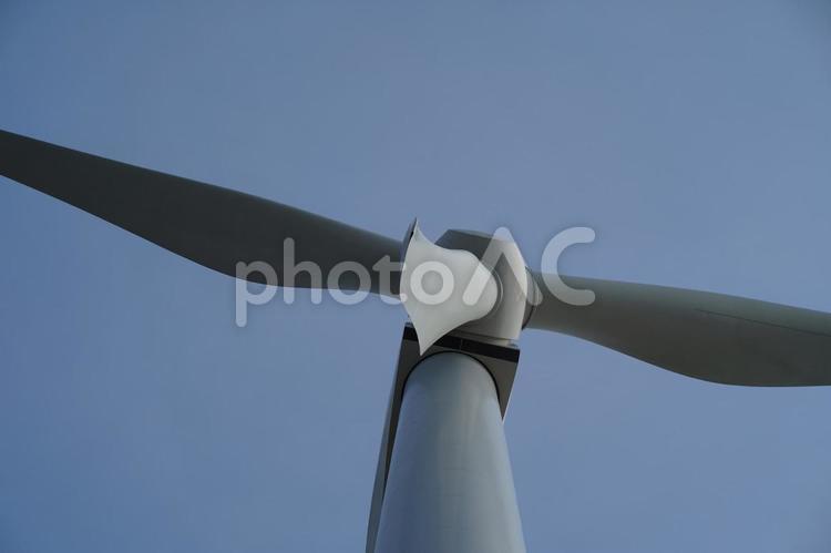風車の羽の風景３　風力発電 風車,羽,風力発電の写真素材