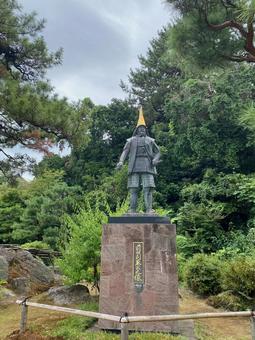 前田利家像 前田利家像 前田利家像,金沢城址公園,金沢の写真素材