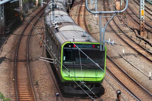 山手線の通勤電車 山手線の通勤電車 通勤電車,山手線,東京の写真素材