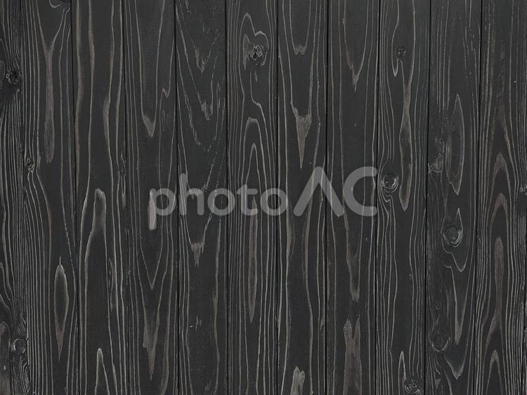 和風な板壁　黒 木目,テクスチャ,黒の写真素材
