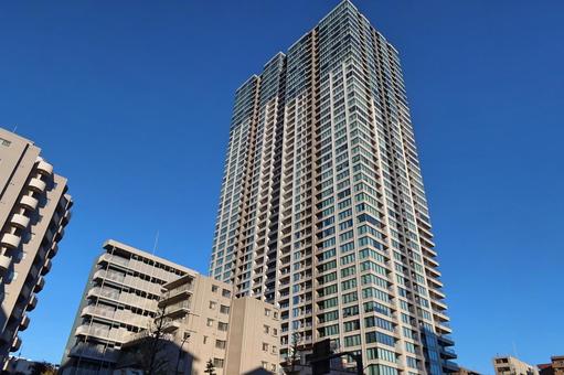 港区白金の街並み 港区白金の街並み 白金,港区,タワーマンションの写真素材