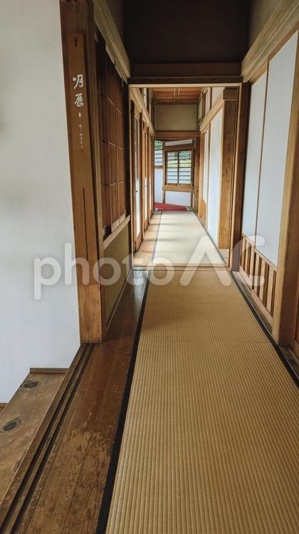 とことこと 寺,和,廊下の写真素材