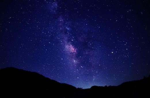 夏の星空・天の川 星空,夏,天の川の写真素材
