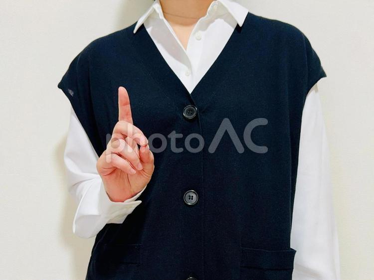 あと一回のポーズをする女性 ポイント,一番,イチオシの写真素材